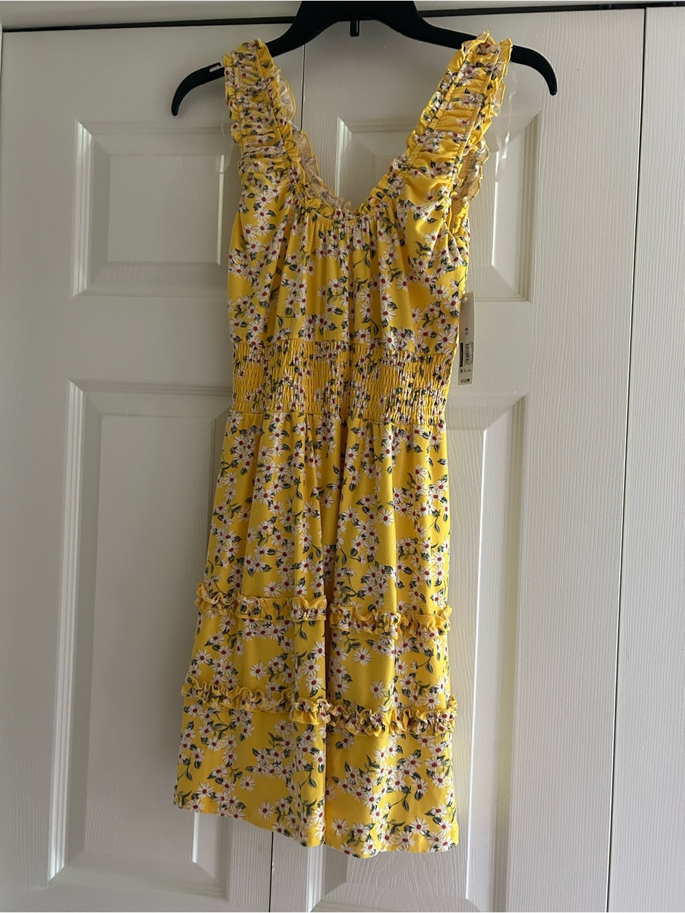 No Boundaries Floral Yellow Women’s Mini Dress